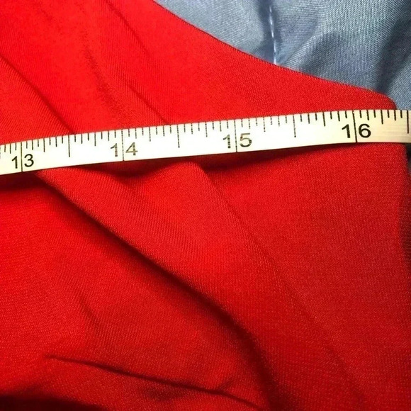 🔥💃🏻High Neck Fringe Red Party Dress💃🏻🔥Large and Small - Picture 12 of 16